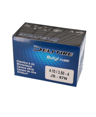 CHAMBRE A AIR BROUETTE/CHARIOT 4'' 4.10-3.50 X 4 DELI TIRE VALVE COUDEE 90Â°