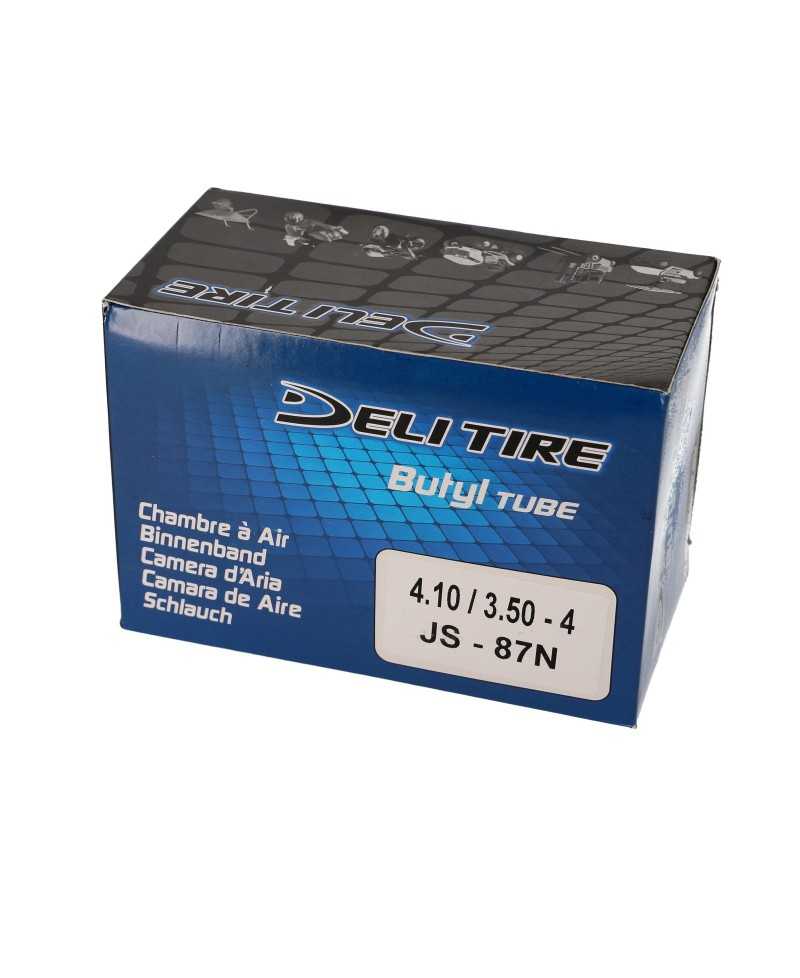 CHAMBRE A AIR BROUETTE/CHARIOT 4'' 4.10-3.50 X 4 DELI TIRE VALVE COUDEE 90Â°