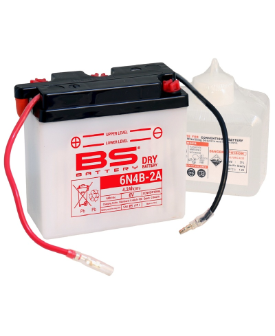 Batterie BS BATTERY conventionnelle avec pack acide - 6N4B-2A