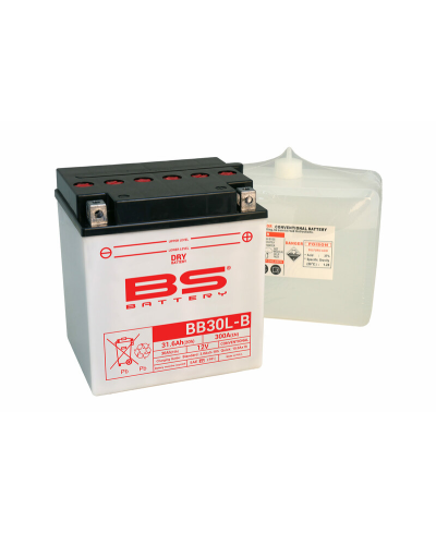 Batterie BS BATTERY Haute-performance avec pack acide - BB30L-B