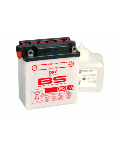Batterie BS BATTERY Haute-performance avec pack acide - BB3L-A