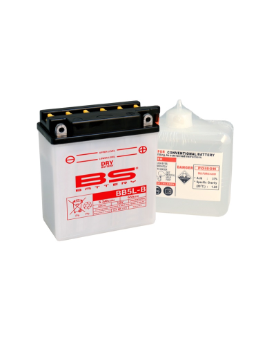 Batterie BS BATTERY Haute-performance avec pack acide - BB5L-B