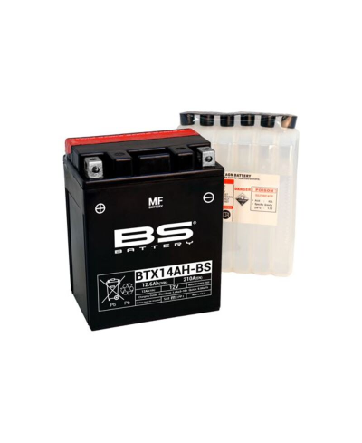 Batterie BS BATTERY sans entretien avec pack acide - BTX14AH-BS