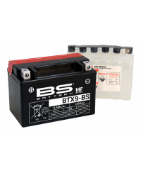 Batterie BS BATTERY sans entretien avec pack acide - BTX9-BS