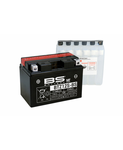 Batterie BS BATTERY sans entretien avec pack acide - BTZ12S-BS