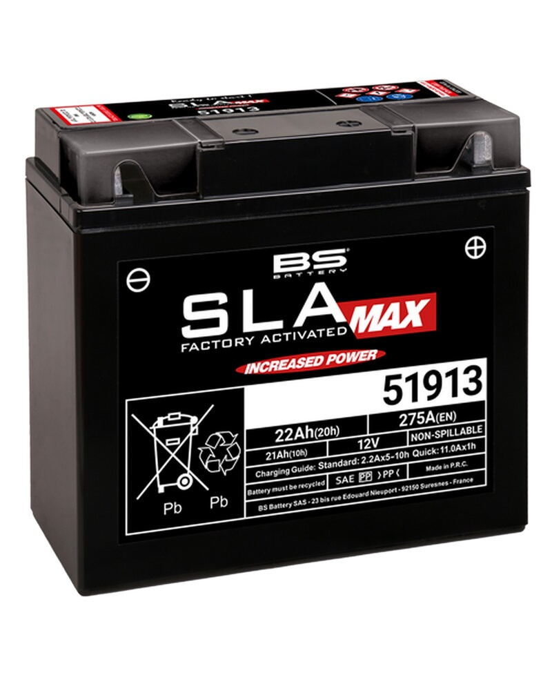 Batterie BS BATTERY SLA Max sans entretien activé usine - 51913