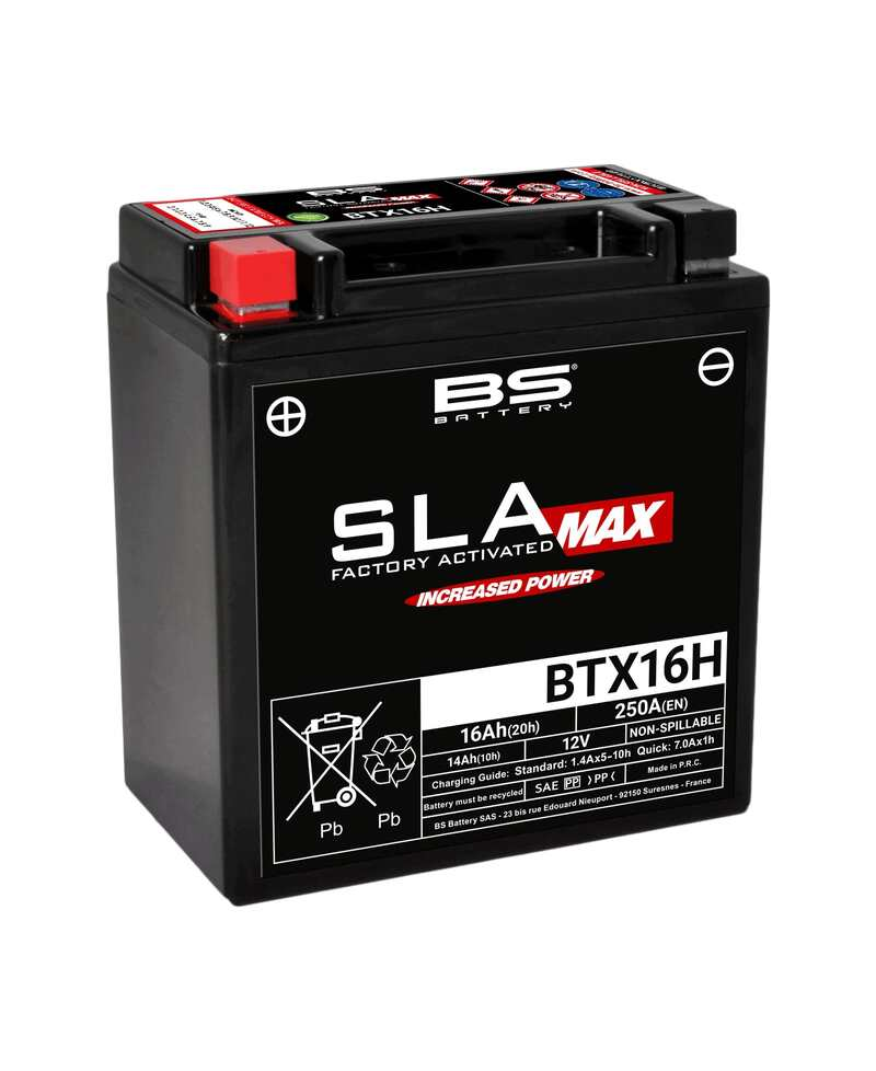 Batterie BS BATTERY SLA Max sans entretien activé usine - BTX16H