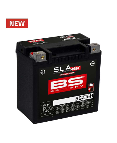 Batterie BS BATTERY SLA Max sans entretien activée usine - BGZ16H