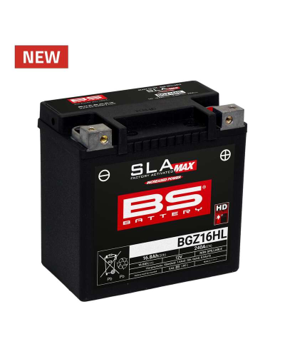 Batterie BS BATTERY SLA Max sans entretien activée usine - BGZ16HL