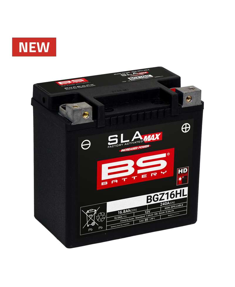Batterie BS BATTERY SLA Max sans entretien activée usine - BGZ16HL