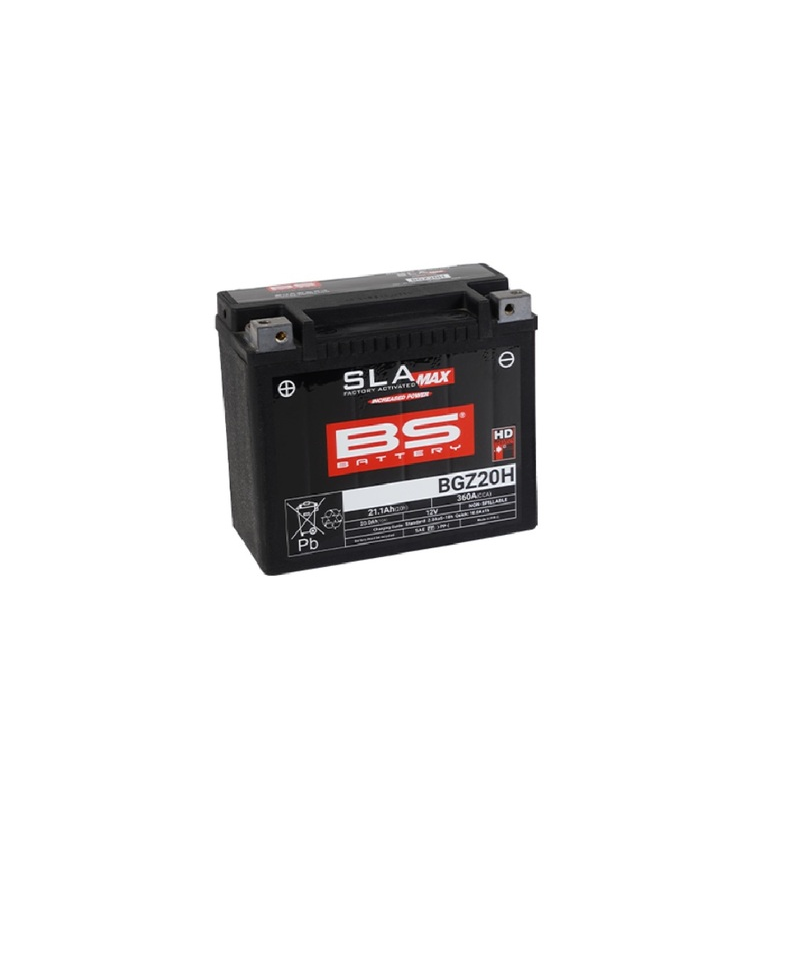 Batterie BS BATTERY SLA Max sans entretien activée usine - BGZ20H