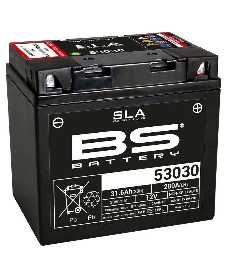 Batterie BS BATTERY SLA sans entretien activé usine - 53030