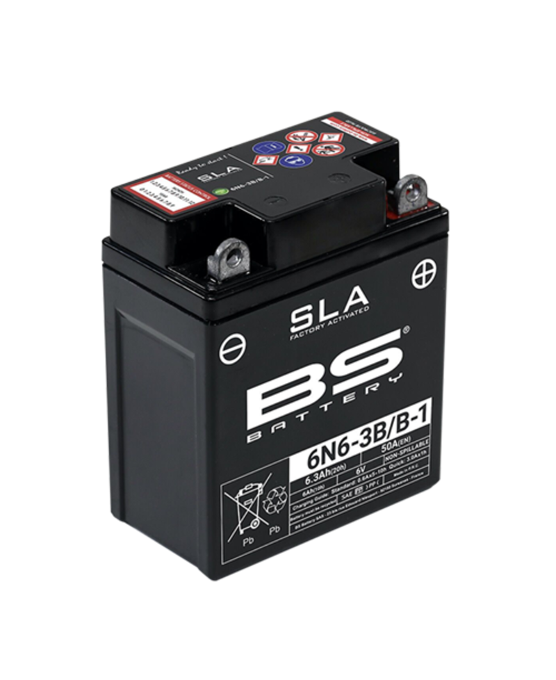 Batterie BS BATTERY SLA sans entretien activé usine - 6N6-3B/B-1