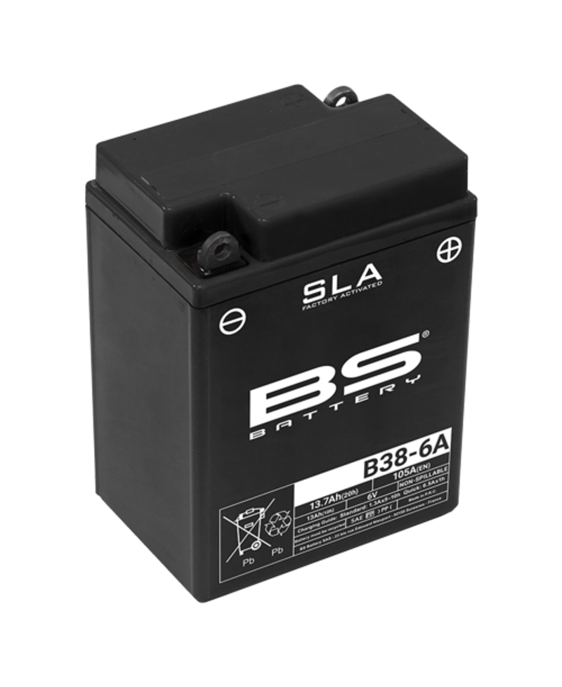 Batterie BS BATTERY SLA sans entretien activé usine - B38-6A