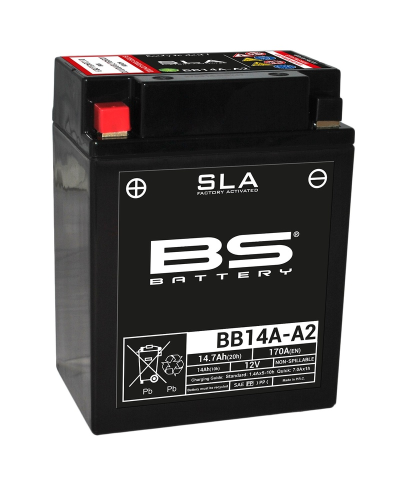 Batterie BS BATTERY SLA sans entretien activé usine - BB14A-A2
