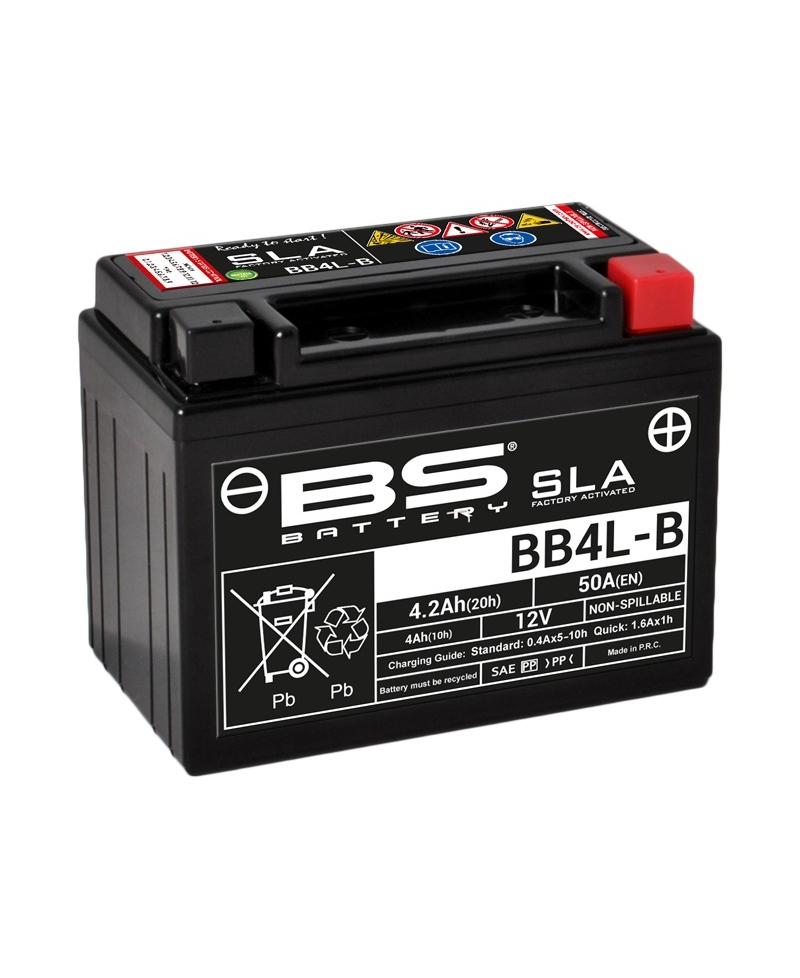 Batterie BS BATTERY SLA sans entretien activé usine - BB4L-B