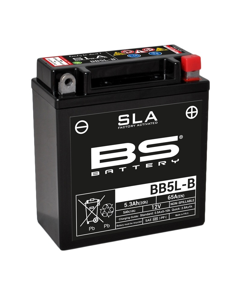 Batterie BS BATTERY SLA sans entretien activé usine - BB5L-B
