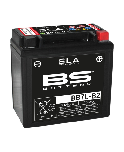 Batterie BS BATTERY SLA sans entretien activé usine - BB7L-B2