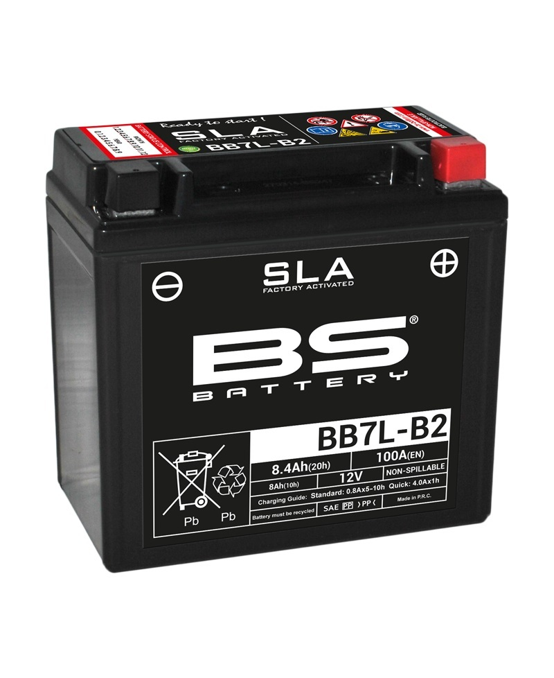 Batterie BS BATTERY SLA sans entretien activé usine - BB7L-B2