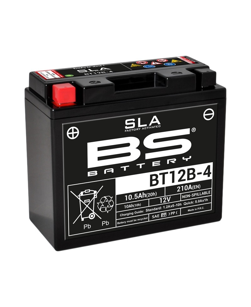 Batterie BS BATTERY SLA sans entretien activé usine - BT12B-4