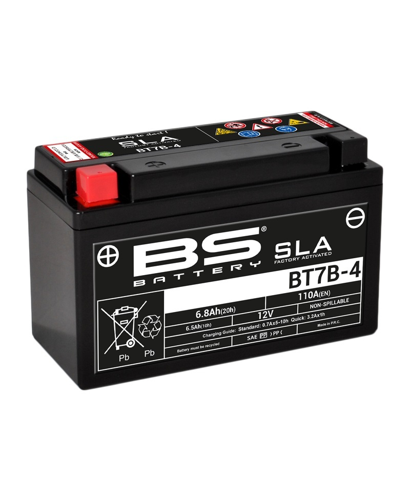 Batterie BS BATTERY SLA sans entretien activé usine - BT7B-4