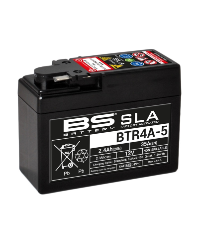 Batterie BS BATTERY SLA sans entretien activé usine - BTR4A-5