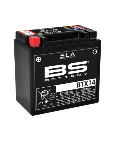 Batterie BS BATTERY SLA sans entretien activé usine - BTX14
