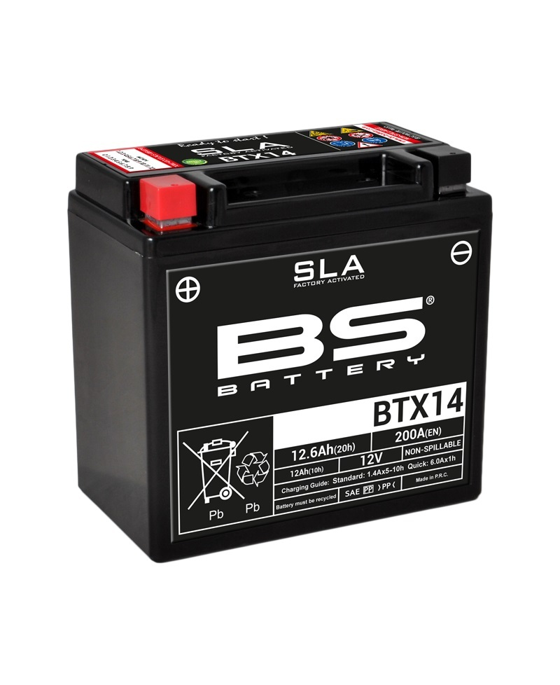Batterie BS BATTERY SLA sans entretien activé usine - BTX14