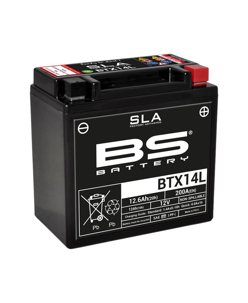 Batterie BS BATTERY SLA sans entretien activé usine - BTX14L