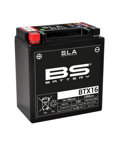 Batterie BS BATTERY SLA sans entretien activé usine - BTX16