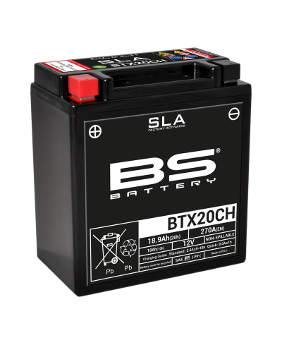 Batterie BS BATTERY SLA sans entretien activé usine - BTX20CH