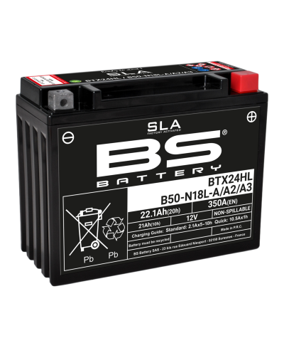Batterie BS BATTERY SLA sans entretien activé usine - BTX24HL/B50-N18L-A/A2/A3