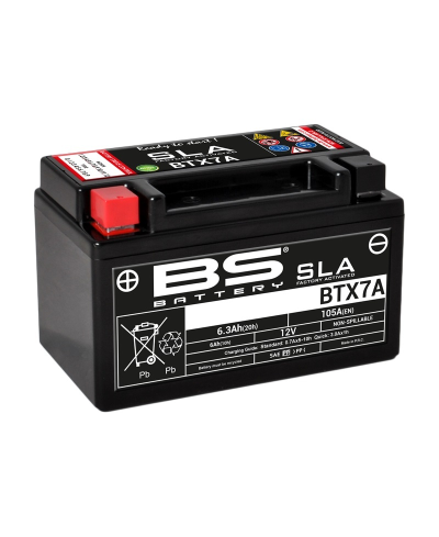 Batterie BS BATTERY SLA sans entretien activé usine - BTX7A
