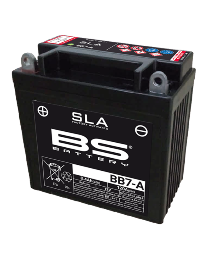 Batterie BS BATTERY SLA sans entretien activée usine - BB7-A
