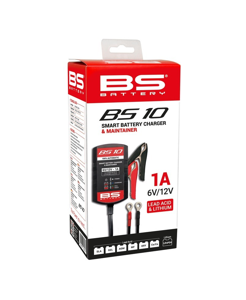 Chargeur de batterie intelligent BS BATTERY BS10 - 6V/12V 1A