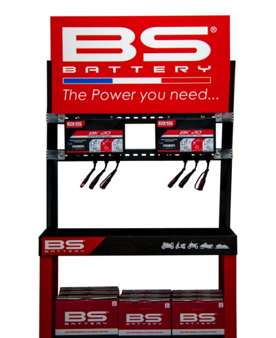 Station de charge BS Battery - présentoir + support - chargeur non inclus