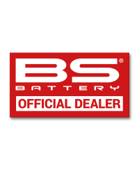 Sticker BS BATTERY Official Dealer - 70x130mm