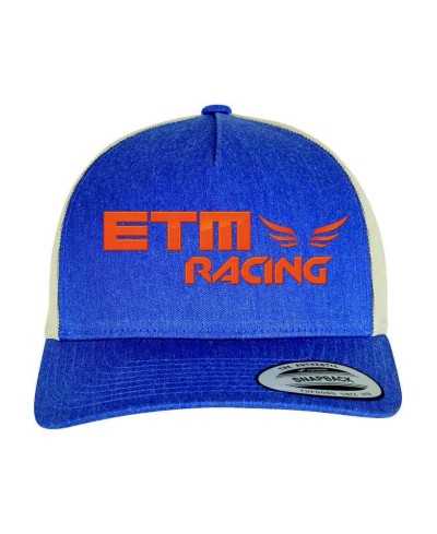 Casquette trucker retro bicolore - FL6506T - U - BLEU / BEIGE - ETM RACING