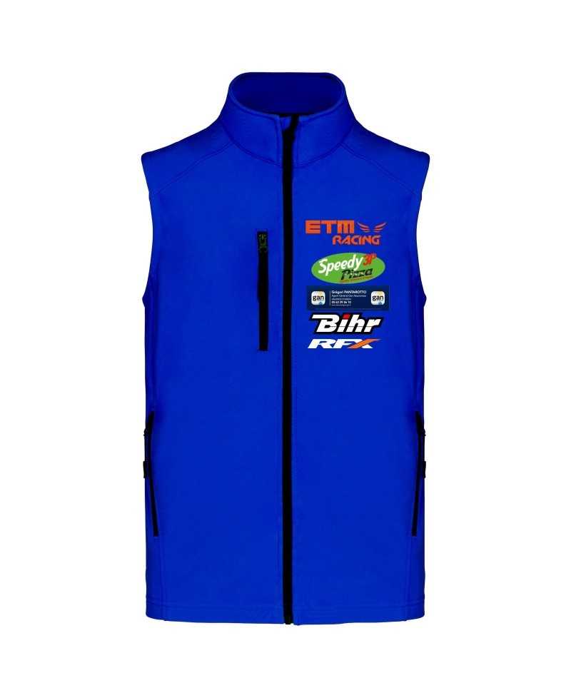 Bodywarmer softshell homme - K403 - M - Dark Royal Blue - ETM RACING