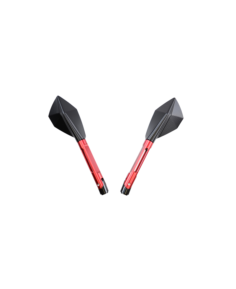 RETRO UNIVERSEL TUN'R* ECHO ALU CNC LONG NOIR/ROUGE (PR)