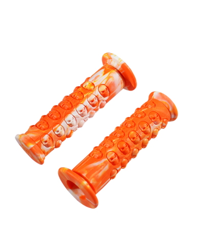 REVETEMENT/POIGNEE TUN'R SKULL ORANGE/BLANC (PR)