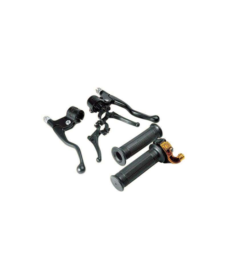 KIT LEVIER/POIGNEE/DECOMPRESSEUR/STARTER CYCLO TUN'R MINI TARGA NOIR