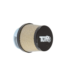 FILTRE A AIR TUN'R D28-35 CONIQUE GRILLE DROIT CHROME/NOIR