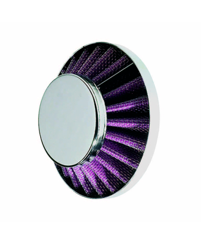 FILTRE A AIR TUN'R D28-35 KN SOUCOUPE DROIT CHROME