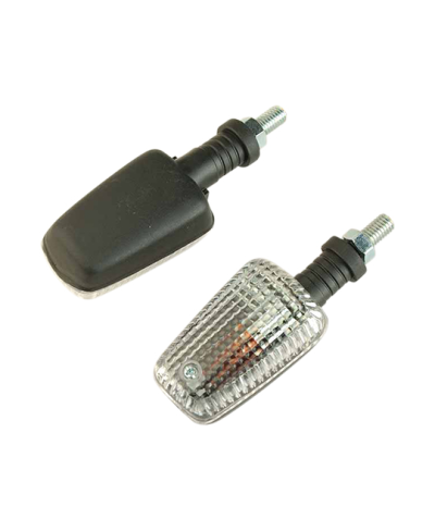 CLIGNOTANT TUN'R* RECTANGLE F.COURTE NOIR/TRANSPARENT+AMPOULES ORANGE (PR)