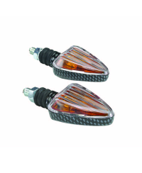 CLIGNOTANT TUN'R* TRIANGLE F.COURTE CARBONE/TRANSPARENT AMPOULE ORANGE (PR)