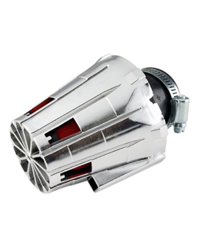 FILTRE A AIR TUN'R D28-35 E5 COUDE 45° CHROME