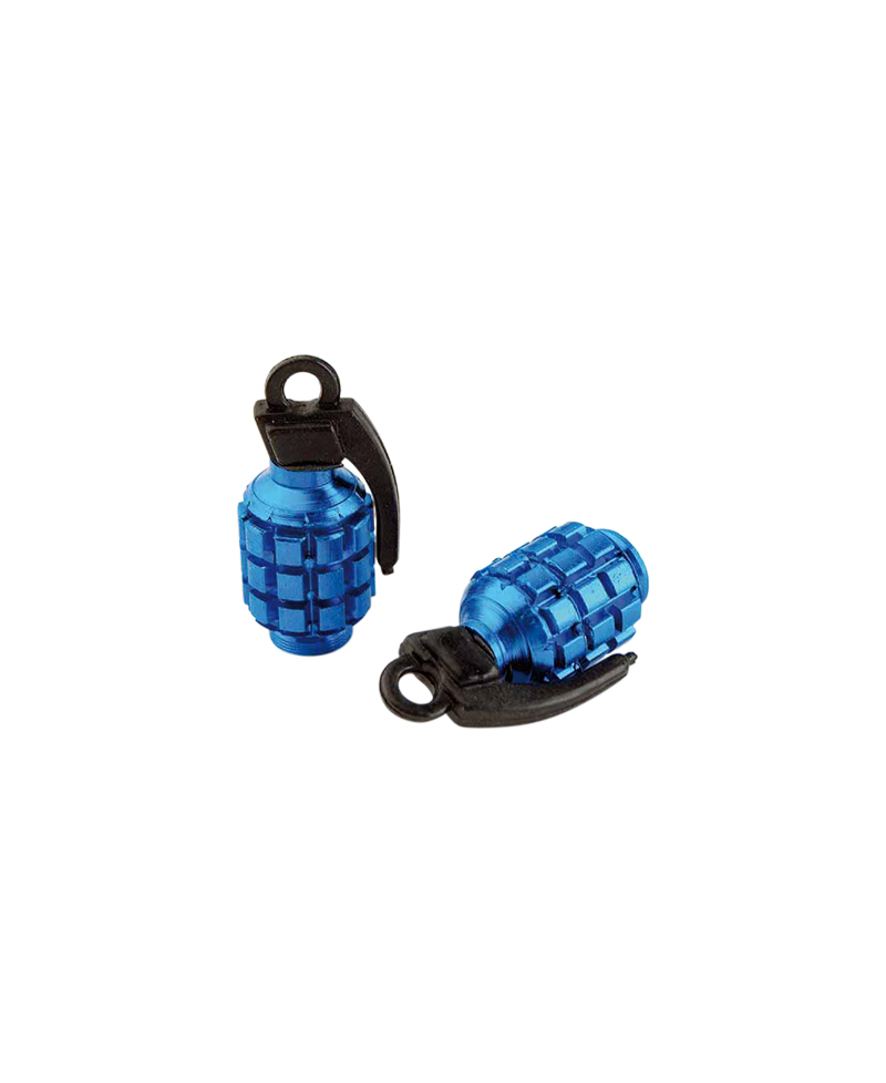 CAPUCHON/BOUCHON VALVE TUN'R GRENADE BLEU (X2)