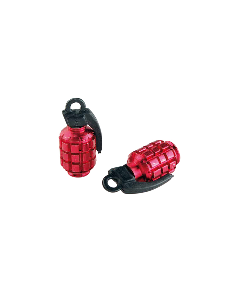 CAPUCHON/BOUCHON VALVE TUN'R GRENADE ROUGE (X2)