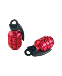 CAPUCHON/BOUCHON VALVE TUN'R GRENADE ROUGE (X2)